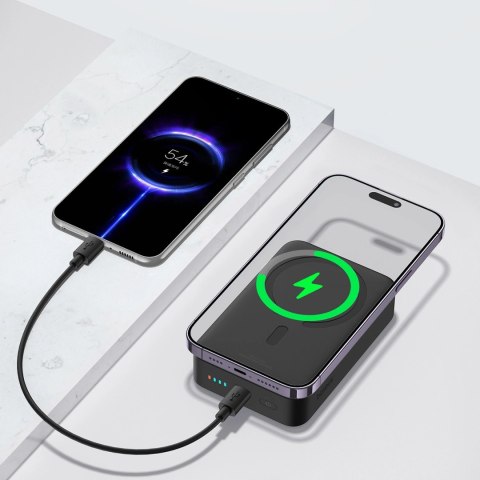 Powerbank magnetyczny Baseus EnerFill FM41 20000mAh 20W z kablem USB-C do USB-C 30cm - czarny