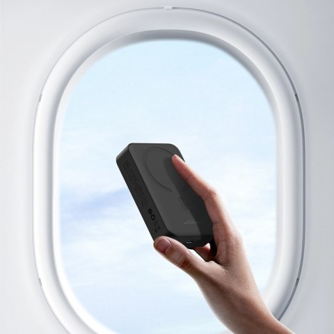 Powerbank magnetyczny Baseus EnerFill FM41 20000mAh 20W z kablem USB-C do USB-C 30cm - czarny
