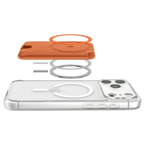 SPIGEN VALENTINUS MAGFIT+ MAGSAFE UNIVERSAL MAGNETIC CARD HOLDER METALLIC ORANGE