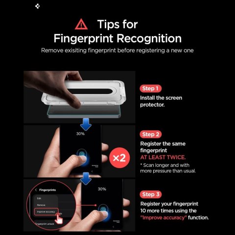 SZKŁO ANTYREFLEKSYJNE SPIGEN GLAS.TR "EZ FIT PRO AC" ANTI REFLECTION 2-PACK GALAXY S26 CLEAR
