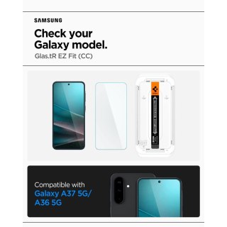 SZKŁO HARTOWANE SPIGEN GLAS.TR "EZ FIT HD" GALAXY A36 / A37 5G CLEAR