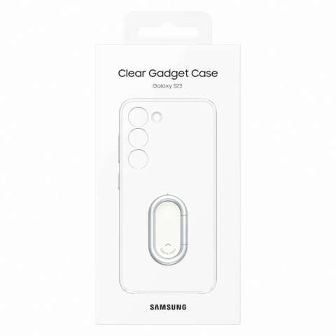 Samsung Clear Gadget Case etui Samsung Galaxy S23 pokrowiec ring holder podstawka przezroczyste (EF-XS911CTEGWW)