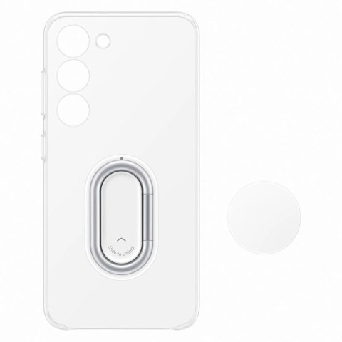 Samsung Clear Gadget Case etui Samsung Galaxy S23 pokrowiec ring holder podstawka przezroczyste (EF-XS911CTEGWW)