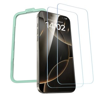 Szkło hartowane Ugreen SP629 z ramką montażową na iPhone 16 Pro (2 szt.)