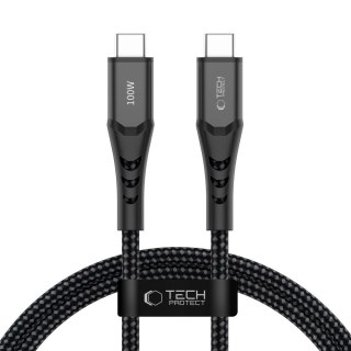TECH-PROTECT UB11T ULTRABOOST TYPE-C CABLE PD 100W / QC3.0 100CM BLACK