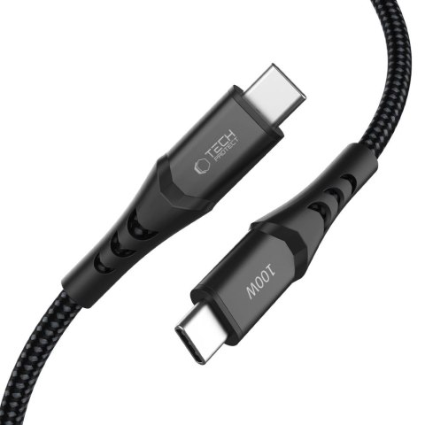 TECH-PROTECT UB11T ULTRABOOST TYPE-C CABLE PD 100W / QC3.0 100CM BLACK