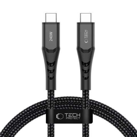 TECH-PROTECT UB11T ULTRABOOST TYPE-C CABLE PD 240W / QC3.0 100CM BLACK