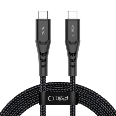 TECH-PROTECT UB11T ULTRABOOST TYPE-C CABLE PD 240W / QC3.0 200CM BLACK