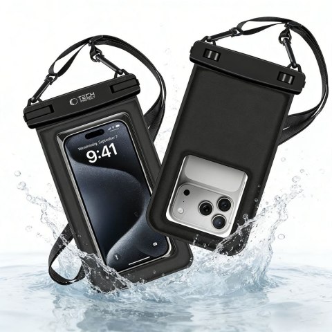 TECH-PROTECT UWC7 UNIVERSAL WATERPROOF FLOATING CASE 6.9 INCH BLACK