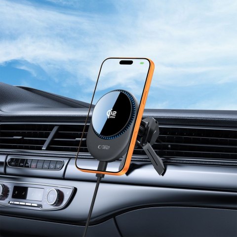 TECH-PROTECT V21 MAGNETIC MAGSAFE DASHBOARD & VENT CAR MOUNT WIRELESS CHARGER 25W QI2.2 BLACK