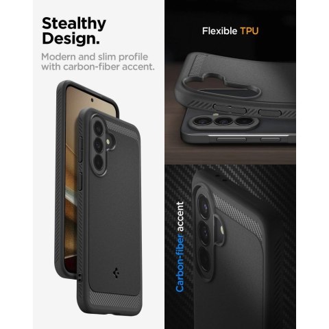Etui Spigen Rugged Armor na Samsung Galaxy A37 5G - czarne