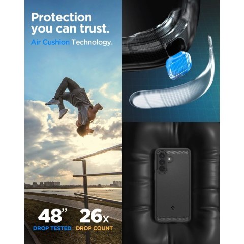 Etui Spigen Rugged Armor na Samsung Galaxy A57 5G - czarne