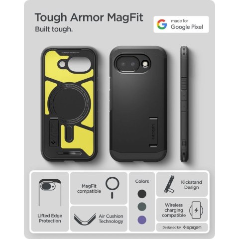 Etui Spigen Tough Armor Mag MagSafe na Google Pixel 10A - czarne