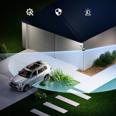 Kamera zewnętrzna Baseus Security X1 Pro Dual Camera 3K - biała