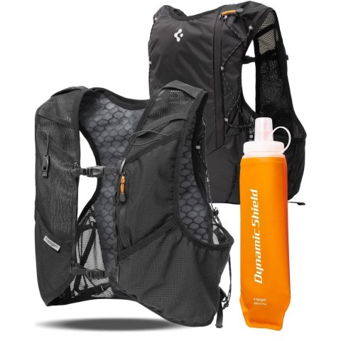Kamizelka do biegania Spigen A721 Dynamic Shield M-L z butelką soft flask 500 ml - czarna