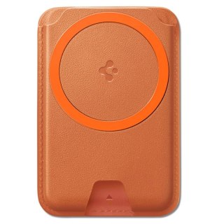Portfel magnetyczny Spigen Valentinus MagFit+ MagSafe na telefon - pomarańczowy
