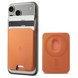 Portfel magnetyczny Spigen Valentinus MagSafe na telefon - pomarańczowy