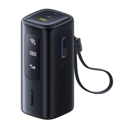 Powerbank Baseus EnerGeek GX11 MiFi 20000mAh 67W z funkcją Wi-Fi - czarny
