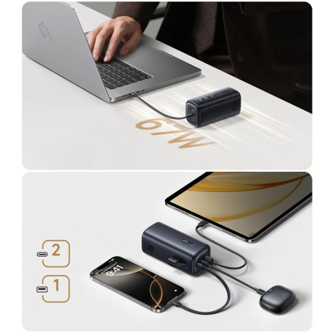 Powerbank Baseus EnerGeek GX11 MiFi 20000mAh 67W z funkcją Wi-Fi - czarny