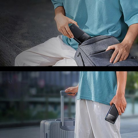 Powerbank Baseus Star-Lord 20000mAh 22,5W z wyświetlaczem cyfrowym i kablem USB-C 3A 30cm - czarny