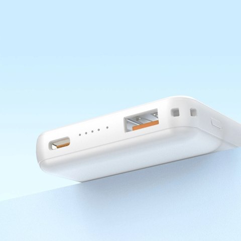 Powerbank magnetyczny Dudao K14S 20W 5000mAh 1x USB-A 1x USB-C - biały