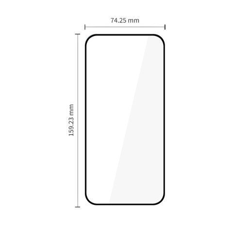 SZKŁO HARTOWANE TECH-PROTECT GLASS FIT+ 2-PACK MOTOROLA MOTO G67 / G77 BLACK