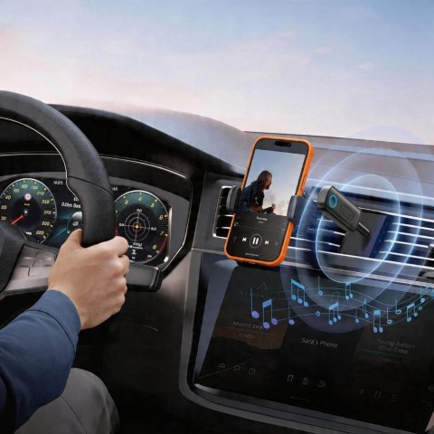 TECH-PROTECT ULTRABOOST AU02 AUDIO ADAPTER AUX BLUETOOTH 5.4 BLACK