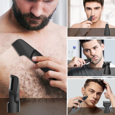 Trymer MAXGROOM LK-881 wielofunkcyjny z wymiennymi końcówkami - czarny