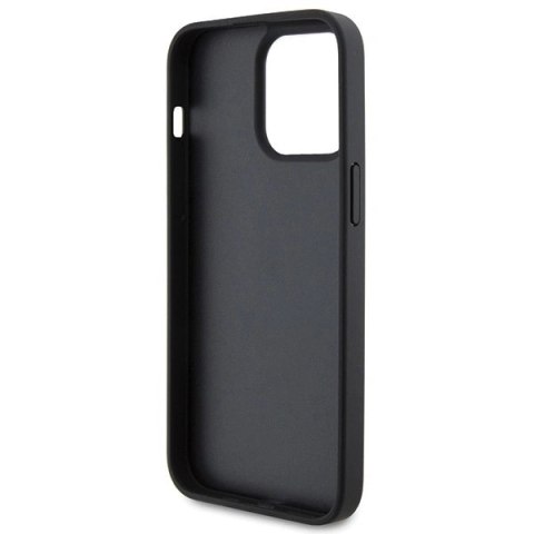 Etui Ferrari Twist Metal Logo na iPhone 15 Pro Max - czarne