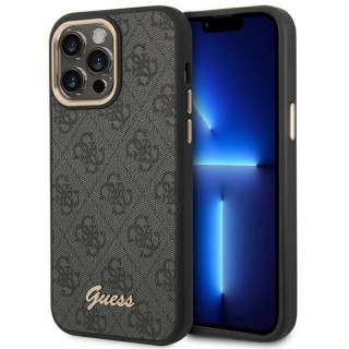Etui Guess 4G Vintage Gold Logo naiPhone 14 Pro - czarne