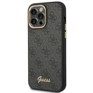 Etui Guess 4G Vintage Gold Logo naiPhone 14 Pro - czarne
