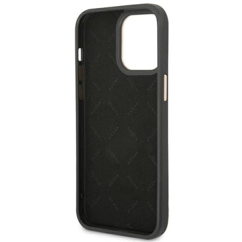 Etui Guess 4G Vintage Gold Logo naiPhone 14 Pro - czarne