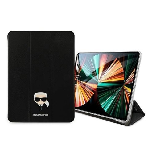 Etui Karl Lagerfeld Saffiano Karl Head Book Cover na iPad Pro 11" - czarne