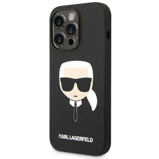 Etui Karl Lagerfeld Silicone Karl`s Head na iPhone 14 Pro Max - czarne