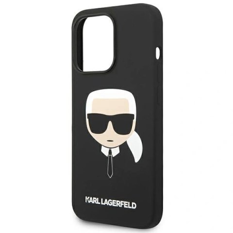 Etui Karl Lagerfeld Silicone Karl`s Head na iPhone 14 Pro Max - czarne
