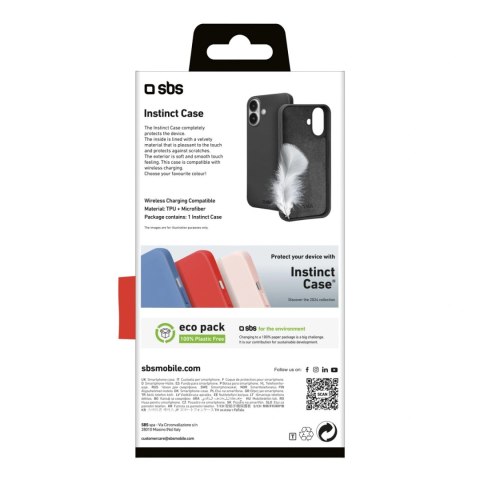 Etui SBS Instinct na iPhone 16 Plus - czarne