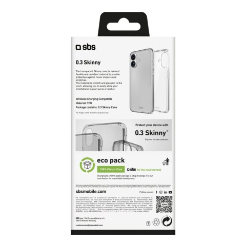 Etui SBS Skinny Cover na iPhone 16 Plus - przezroczyste