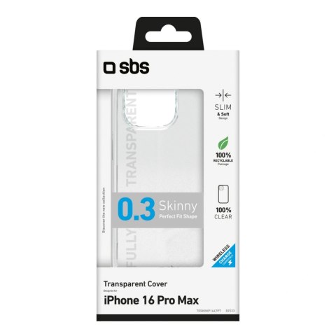 Etui SBS Skinny Cover na iPhone 16 Pro Max - przezroczyste