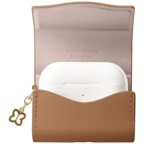 Etui UNIQ Coehl Mirelle na AirPods Pro - brązowe