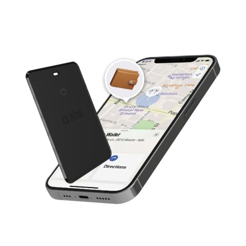 Lokalizator SBS Track My Card ultracienki uniwersalny iOS Android - czarny