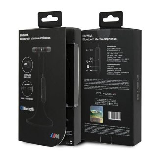 Słuchawki bezprzewodowe BMW CGBTE04 Bluetooth - czarne