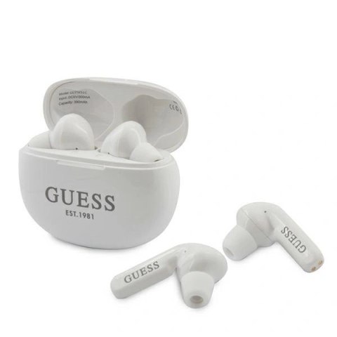 Słuchawki bezprzewodowe Guess GUTWS1CWHTWS Bluetooth - białe