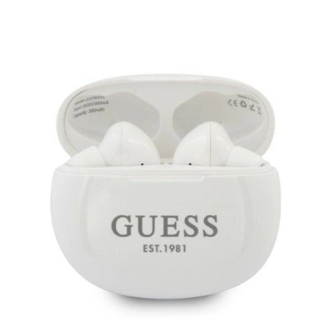 Słuchawki bezprzewodowe Guess GUTWS1CWHTWS Bluetooth - białe