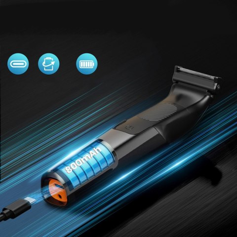 Trymer MAXGROOM JK-319 wielofunkcyjny z wymiennymi końcówkami - czarny