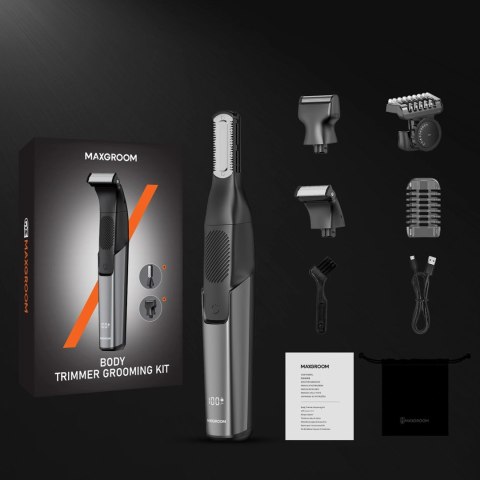 Trymer MAXGROOM JK-319 wielofunkcyjny z wymiennymi końcówkami - czarny