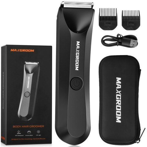 Trymer MAXGROOM RFCD-9087 wielofunkcyjny z lampką LED - czarny