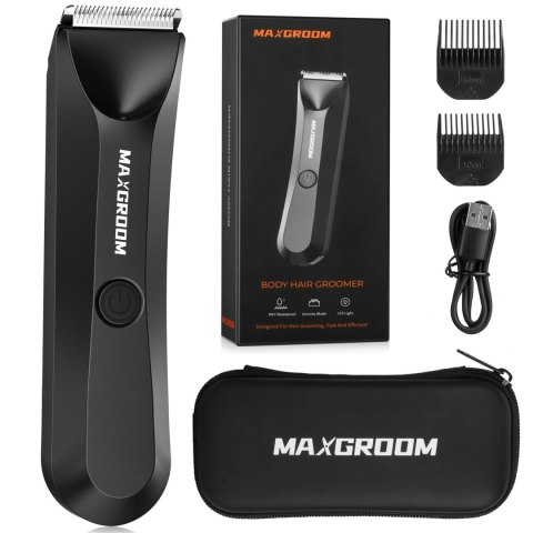 Trymer MAXGROOM RFCD-9087 wielofunkcyjny z lampką LED - czarny