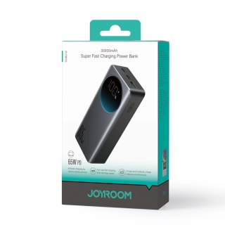 Powerbank Joyroom 30000mAh 65W z wyświetlaczem cyfrowym (JR-PBF05) - czarny