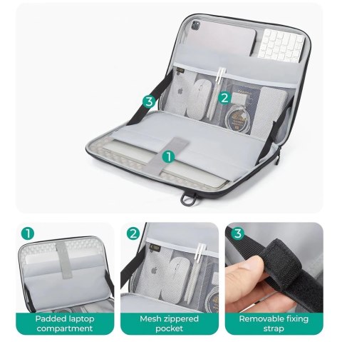 Etui Tech-Protect Ranger-X Tactical na laptopa 15-16" - czarne