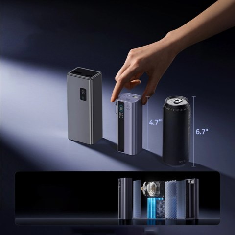 Powerbank Baseus EnerGeek GR11 10000mAh 100W ze zwijanym kablem - szary